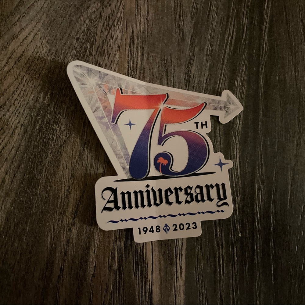 In N Out Burger Sticker 75th Anniversary Decal Car Bumper 2023
